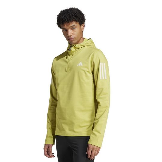 adidas Men's Own The Run Winterized Hooded Half-Zip Top