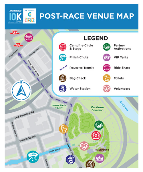 Post-Race Venue Map